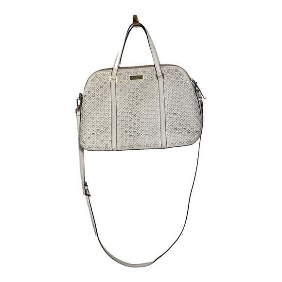 Kate Spade Newbury Lane Caning White Bag - Picture 1 of 16